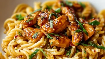 Honey Pepper Chicken Pasta Recipe