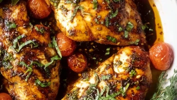 Homemade One Pan Balsamic Chicken