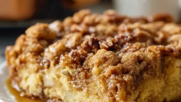 Pecan Apple Crisp Coffee Cake