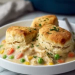 Simple Chicken Pot Pie with Biscuits