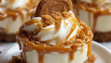 Cookie Butter Cheesecake Cups