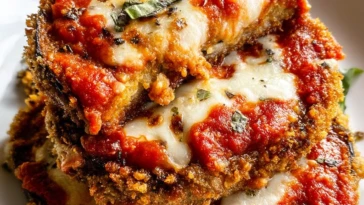 Crispy Baked Eggplant Parmesan
