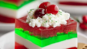 Easy Layered Christmas Jello