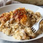 Lazy Day Creamy Chicken & Rice Dinner Casserole