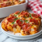 Bubble Up Biscuit Pizza Casserole