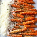 Crispy Parmesan Roasted Carrots