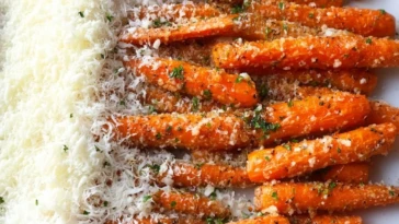 Crispy Parmesan Roasted Carrots