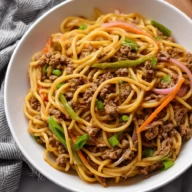 Ground Beef Lo Mein