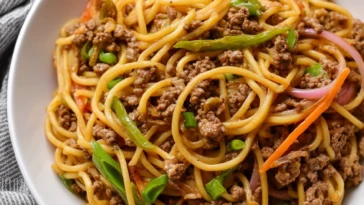 Ground Beef Lo Mein