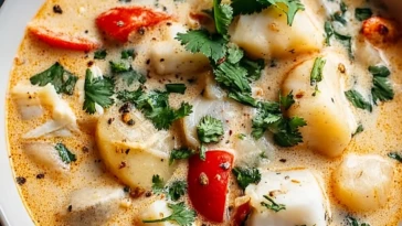 Creamy Coconut White Fish Stew