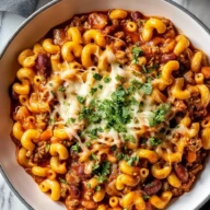 One Pot Chili Mac and Cheese