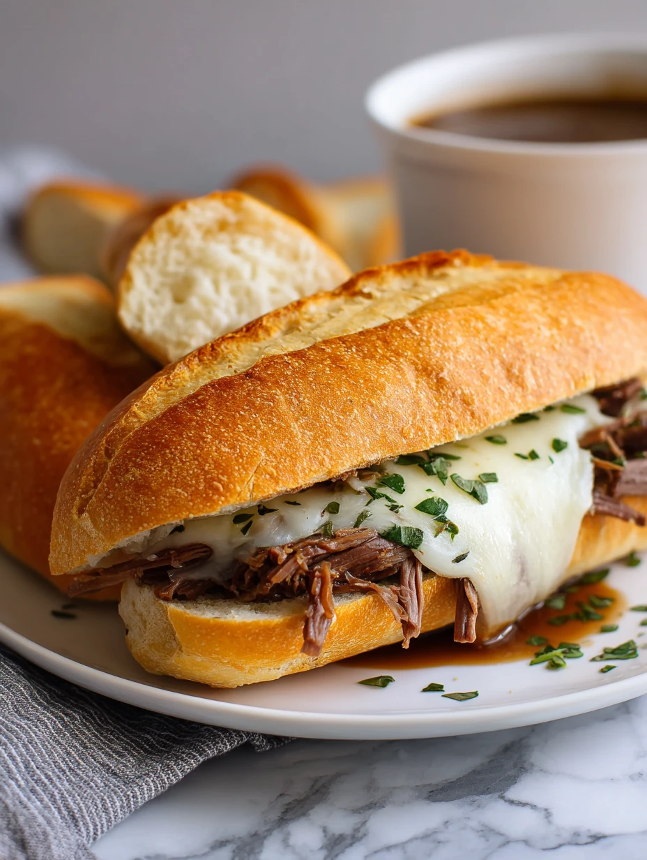 Slow Cooker French Dip Sandwiches