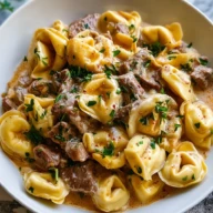 Creamy Cheesesteak Tortellini