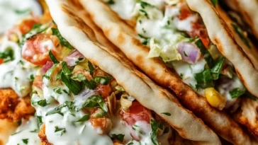 Sheet Pan Chicken Pitas with Herby Ranch