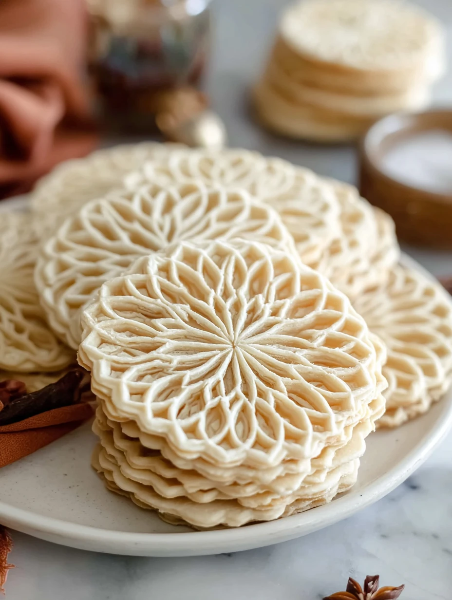 Anise Pizzelle Cookies