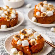 Crockpot Sweet Potatoes with Marshmallows