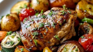 Sheet Pan Balsamic Chicken and Veggies