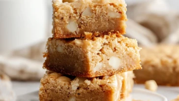 White Chocolate Coconut Blondies