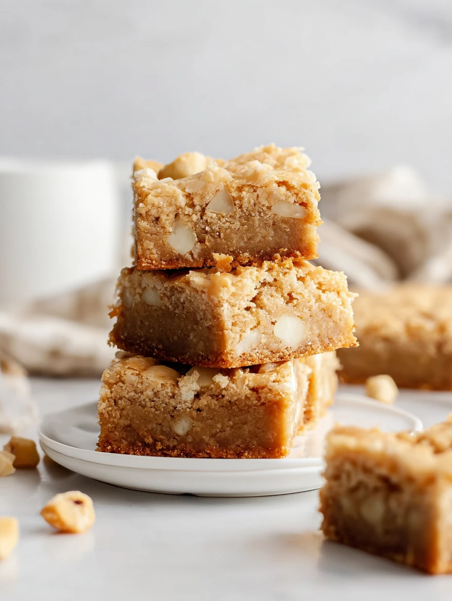White Chocolate Coconut Blondies