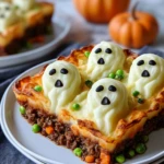Spooky Ghost Shepherds Pie