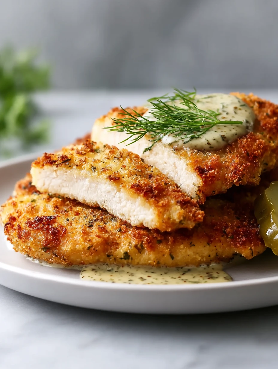 Crispy Dill Pickle Parmesan Chicken