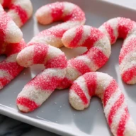 Crispy Candy Cane Cookies