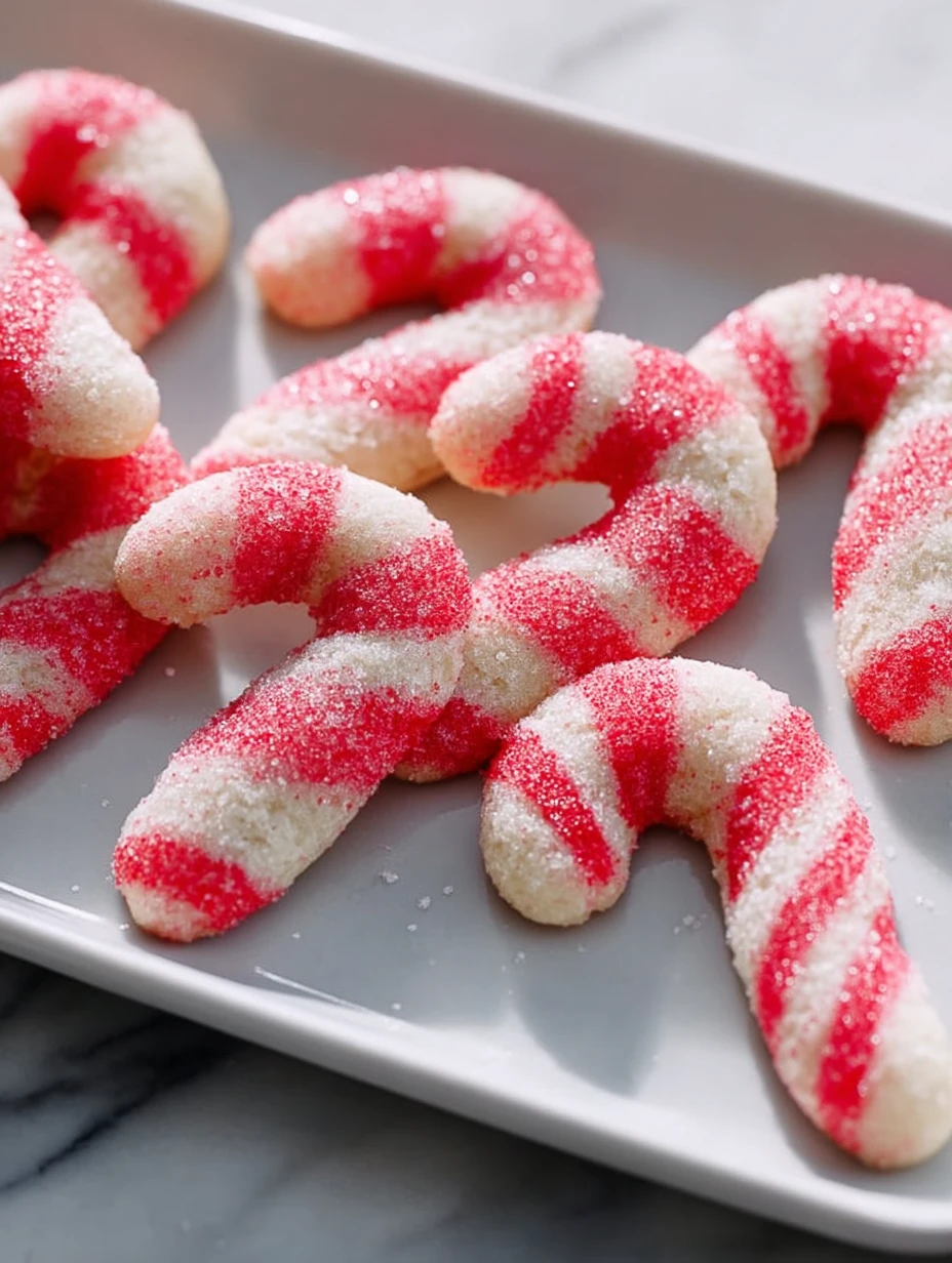 Crispy Candy Cane Cookies
