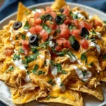 Creamy Crockpot Chicken Nachos