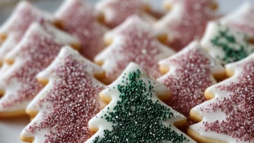 Sparkling Sugar Tree Cookies