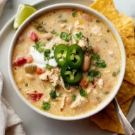 Chunky Cream Cheese White Chicken Chili