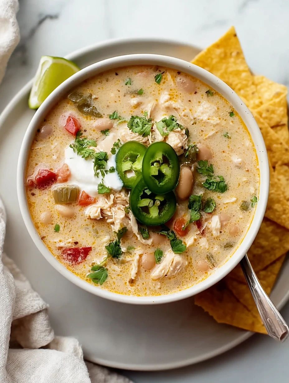 Chunky Cream Cheese White Chicken Chili
