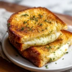 Garlic Bread Grilled Cheese