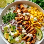 Effortless Street Corn Chicken Rice Bowl