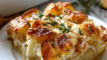 French Onion Potato Bake