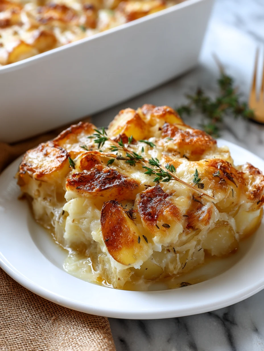 French Onion Potato Bake