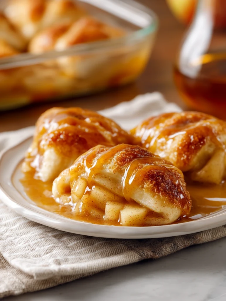 Crescent Roll Apple Dumplings