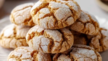 Brown Butter Cinnamon Crinkle Cookies