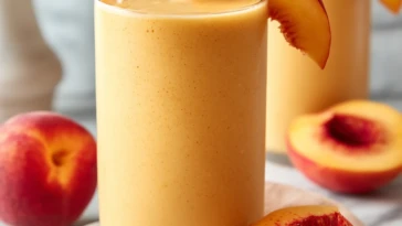 Peach Smoothie With Frozen Peaches