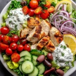 Greek Chicken Salad with Tzatziki