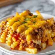 Cheeseburger French Fry Bake
