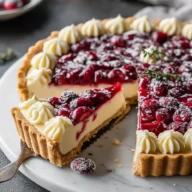 Cranberry White Chocolate Tart