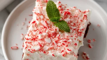 Peppermint Poke Cake