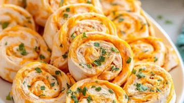 Easy Buffalo Chicken Pinwheels