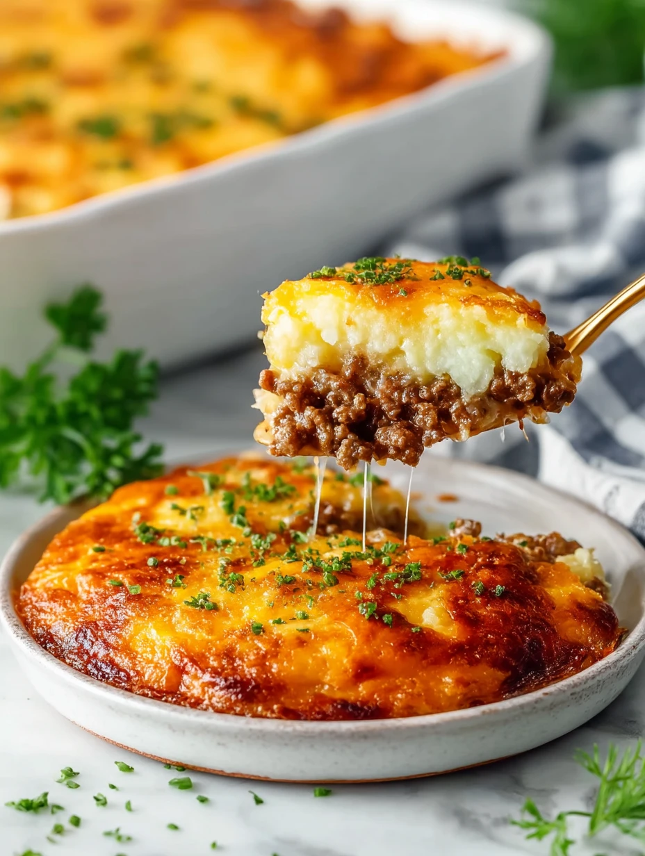 Homemade Ground Beef and Potato Casserole