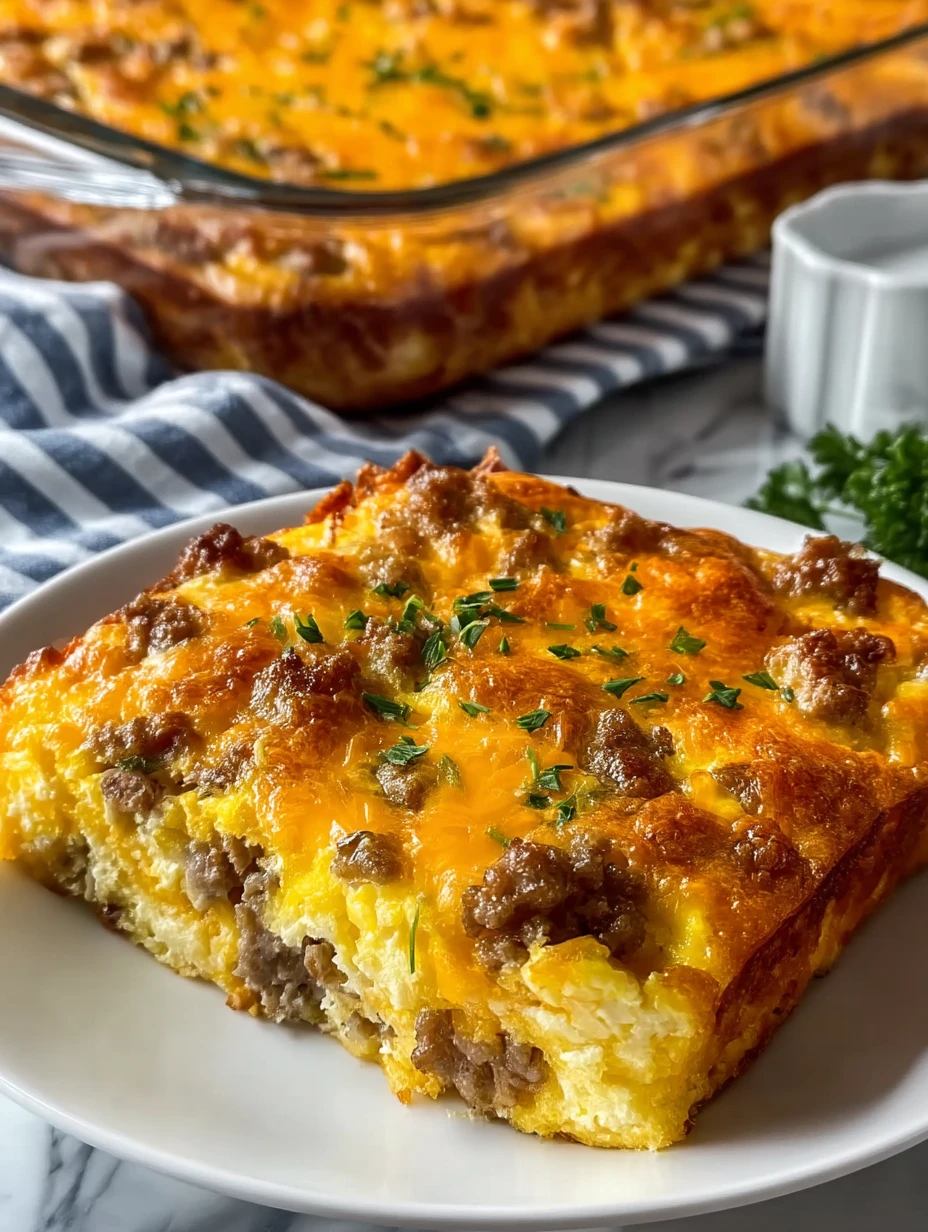 Delicious Sausage And Egg Breakfast Casserole