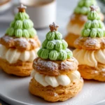 Christmas Tree Cream Puffs