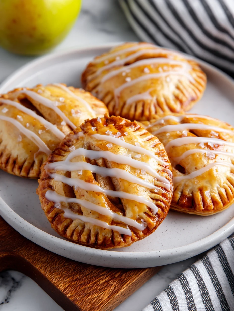 Individual Apple Hand Pies with Glaze