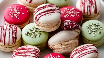 Christmas Macarons