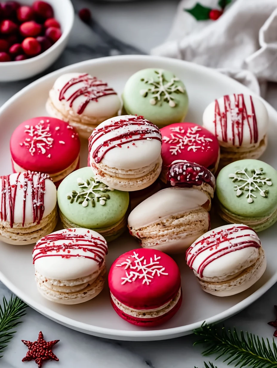 Christmas Macarons