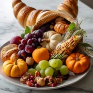 Thanksgiving Cornucopia Centerpiece